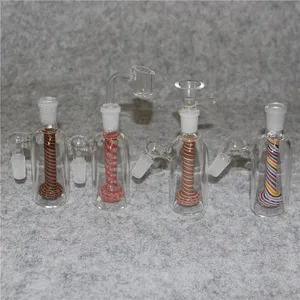 14 mm 18 mm szklane łapacze popiołu z fazowaną kwarżem kwarcowym Banger 4590 Ashcatcher Percolators opony dla szklanych bongs