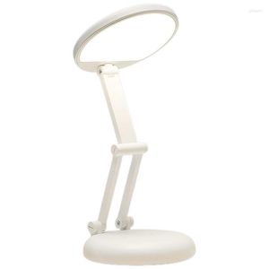 Bordslampor AT14 Folding LED Desk Lamp Portable Light Reading For Bedside Battery Operated Bedroom