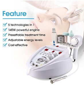 Multifunktionell sk￶nhetsutrustning 5 I 1 Diamond Peeling Dermabrasion Skin Scrubber Microcurrent Face Lyftmaskin Vatten Spray Exfoliation Blackhead Remover