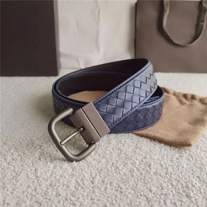 Fashion Mens Leather Belt Designers Luxurys m￤rke Weave Woman Classic Needle Buckle Unisex Belt Cintura Ceintures