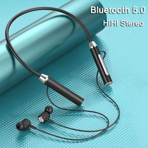 ワイヤレスヘッドフォンBluetooth Neckband Magnetic Earpons Sport Runing Earbuds Waterproof Bluetooth 5.0マイクB1付きヘッドセット