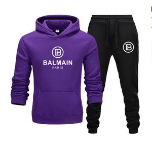 Blamain Set Tuta da uomo Tute Felpe con cappuccio in pile leggero di lusso Pantaloni Set Felpa Pullover Donna Casual Tennis Tute sportive Tuta da ginnastica