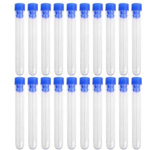 Lab Supplies 1 Pack/10pcs 12x100mm Experimental Equipment Disposable Transparent Plastic Test Tube Scientific