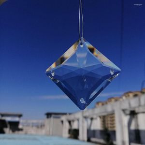 Ljuskrona Crystal Camal 10st 40mm/1.57 tum 4 hål Facetterade fyrkantiga pärlor Pendant Prism lampbelysning del hängande solfångare