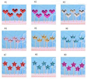 Festive Supplies Cake Toppers Star Decorations PU Birthday Party Wedding Baby Shower SN2004