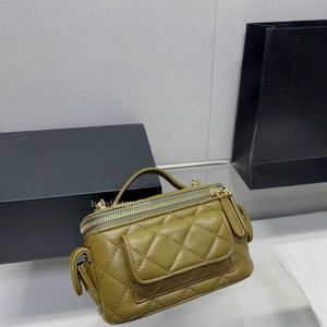 CC Çanta Cüzdanları Kadın İş Affinity Vanity Kutu Çantalar Ayna ve Üst Sap Totes GHW Crossbody Crossbody Omuz Kozmetik Kılıfları Küçük Kese