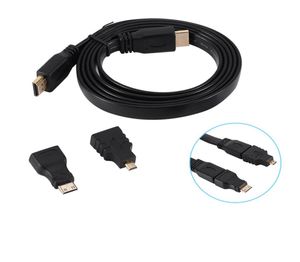 1080p HDMI kabel HDMI naar minimicro adapterkit Set voor HDTV Android Tablet PC TV Laptop Universal Black7672528