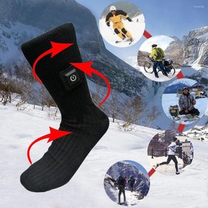 Sports Socks Rechargeable USB Heated 3 Temperature Adjustable Unisex Winter Sock Water Resistant For Camping Ski Backpacking