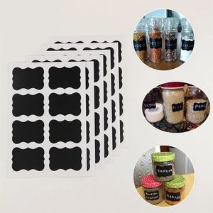 Storage Bottles 40pcs Blackboard Stickers Waterproof Chalkboard Kitchen Spice Label Sticker Home Jars Tags Labels