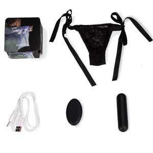 Sekspeelgoed Massager Vibrator Remote Control Mini Wireless Invisible Underwear Lace Panty Bullet Masturbation Women