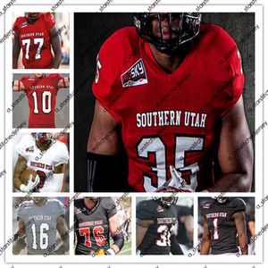 Football Jerseys Custom Ncaa Southern Utah SUU College Football Jersey Justin Miller Karris Davis Ethan Bolingbroke Kahoohanohano-Davis Singleton Isaiah