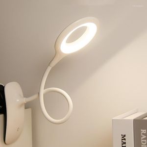 Lampade da tavolo Clip Wireless LED LAMPAGGIO TUCCO REGOLAZIONE DEMBRICE USB Distanza ricaricabile Porta di supporto per la luce della spiaggera