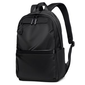 School Bags Style Men's Business Nylon Solid Color Large Capacity Student Schoolbag Travel Backpack on Sale 221205