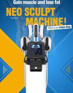 2023 HI-EMT Emslim Neo EMS Muscle sculpt machine 4 handtag med RF Building Muscle Stimulator Bantning Kroppsformande enhet 13 Tesla Fat Burning skönhetssalongsutrustning