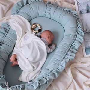 Wyjmowane gniazdo śpiącego szyny dziecięcej do łóżeczku z poduszką podróż Playpen Cot niemowlę maluch maluchowe Materac Prezent 221205