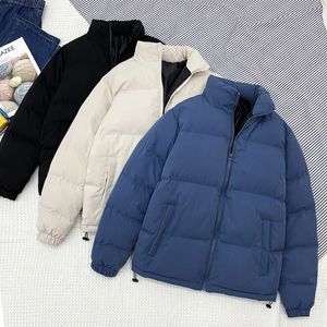 Mens Down Parkas vinterjacka tjockare varm kappa man stativ krage jackor fast färg parka män kvinnor mode streetwear 5xl 221205