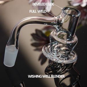 Wishing well blender quarzo banger accessori per fumatori bordo smussato saldatura completa terp slurper 10mm 14mm 18mm chiodo senza cuciture