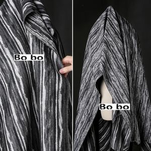 Wholesale Line jacquard fabric three-dimensional texture striped west jacket tunic bag garment designer fabric