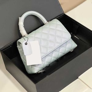 CC Bag Wallets 2022Ss France Womens Classic Flap Pearly Pink Blue Bags Top Handle Totes Quilted Colorful Hardware Cossbody Shoulder Purse Mu