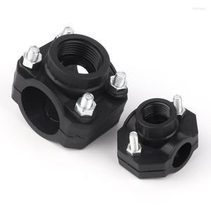 Watering Equipments 3pcs PE Water Pipe Connector Agricultural Fertilization Irrigation Tube Repair Tee Connectors Add Female Thread