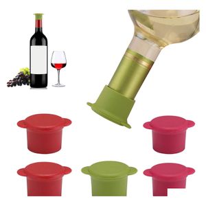 Bar ferramentas de barras de cozinha ferramenta sile stoppers stops magic hat bot￣o tampas decorativas vinhos selador preservador reutiliz￡vel winecorkss grow dell dh4ae