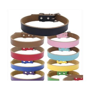 Hundhalsar Leases Fashion Dog Collar Pet Supplies Chains Cat Leashes Accessories Rostfritt stål Iron Sheet Stark slitesresisti DHHP4