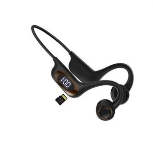 New Bone Conduction Earphones Wireless Bluetooth 5.3 Headphone Outdoor Sport Earbud Headset With Mic For Android Ios Support SD Card