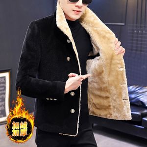 Misto lana da uomo Giacca corta di lana stile coreano Abrigo Largo Hombre Cappotto da marinaio da uomo Cappotto nero Giacca da uomo autunno inverno di lana Giacca da uomo 221206