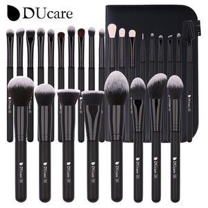 Ferramentas de maquiagem Ducare Black Makeup Brush Professional Eyeshadow Foundation Power Belves de cabelo sintético Brochas Maquillaje 221207