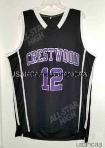 Män kvinnor ungdom #12 Ja Morant Crestwood High School Retro baskettröja sömnad Anpassad valfritt nummer NCAA XS-6XL