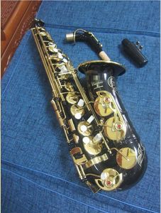 Märke musikinstrument Ny Black Alto Saxophone Yas-82Z EB Flat Professional Alto Sax Mouthpiece Gift