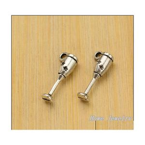 Charms 133Pcs Zinc Alloy Charms Antique Bronze Plated Champagne Flutes Wine Glass For Jewelry Making Diy Handmade Pendants 20X5Mm 39 Dhefh