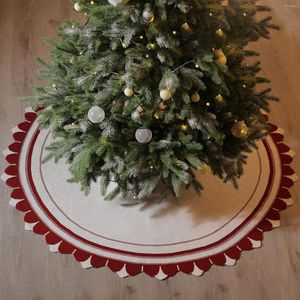 Christmas Decorations Tree Skirt Ornament For Home Knitted Thick Fabric Xmas Year 2023 #t2g