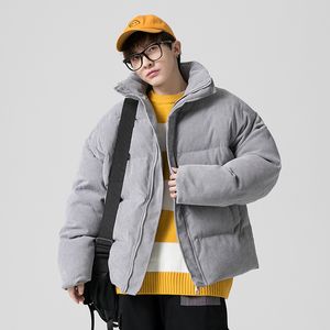 Herrenwesten Winter koreanischer Stil Männer Cottonpadded Mantel dicke feste Cordjacke Jacke des Mannes das hahlende Mantel 4 Farben M5XL 221207
