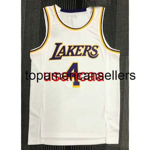 All embroidery 2 styles 4# RONDO retro white 75th basketball jersey Customize any number name XS-5XL 6XL