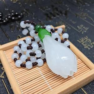 NATULI AUTUNICO AUTUNICO Giade Hetian Sapphire Ciplant White Lotus Orchid Collane