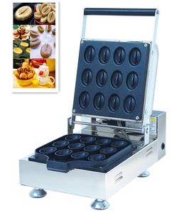 Processamento de alimentos Comercial Electric Coffee Bean Shape Waffle Maker Machine