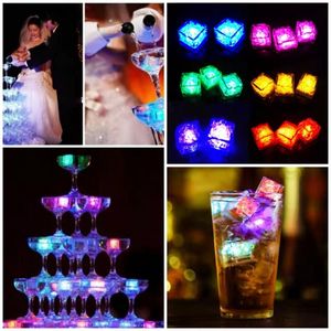 LED-Gadget, Aoto-Farben, Mini, romantisch, leuchtend, künstlicher Eiswürfel, Blitzlicht, Hochzeit, Weihnachten, Party, Dekoration, von Sea TT1207