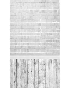 White Brick Wall Wooden Floor Pography Background Vinyl Cloth Backdrop Studio for Children Baby Pet Toy Poshoot Pobooth9515747 on Sale