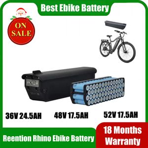 REENTION RHINO EBIKE BATTERY 48V 14AH 17.5AH 36V 13AH 24.5AH LI-ION E-BIKE BATTERIE 52V 17.5 AH for Himo C26 Max E Bike Batteria交換アップグレード