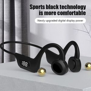 JS7 Hörlurar Benledning Trådlöst Bluetooth Headset LED Display Öronsnäckor Ear Hook Air Pro Fone Bluetooth Hörlurar