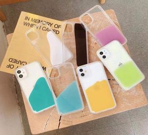 Fashion Women Jelly Dynamic Liquid Quicksand Clear Phone Case Sturdy for iPhone 12 Mini 11 Pro Max XR 6s 8 Plus SE6685421