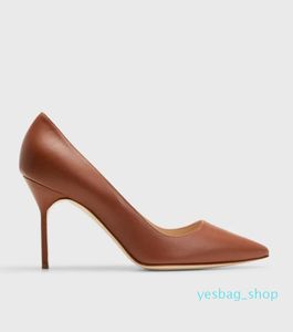 Pumps Shoes Suede Pump Women Classic Luxury Design Blahniks 90Mm High Heel 33