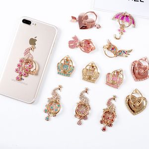 Diamond Ring Phone Phone Mix Mix Style Celleds Moda para iPhone x 8 7 6s Samsung S8 Stand para celular