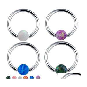 Nipple Rings 100 G23 Titanium Hoop Nipple Rings Clip Ball Studs Nose Ring Lip Piercing Body Jewelry For Men Women C3 Drop Delivery Dh5Bd