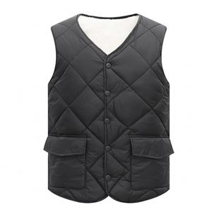 Men's Vests Mens Vest Jacket Autumn Warm Sleeveless Jackets Male Winter Casual Waistcoat Plus Size Veste Homme Quilted Liner Vest Black 221206