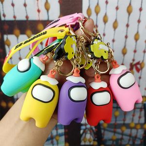 Party Favor For us Space Werewolf Killing Peripheral Keychain Men's and Women's Pendant Personality Creative Doll Epoxy Keyring Ring