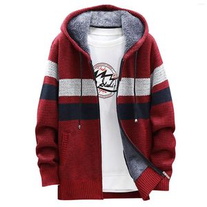 Herren Trenchcoats Herren Herbst und Winter Casual Pullover Jacke Warm Strick Kapuzenpullover Jaqueta Masculina Inverno Jacken 2022