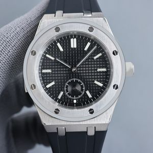 HJD MENS Automatische mechanische horloges Classic Style 42mm vol roestvrijstalen riem Top polshorloges Sapphire Super Luminous Royal Quality Montre de Luxe Watches