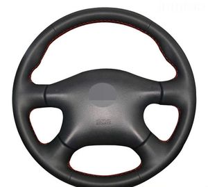 Car Steering Wheel Cover Cowhide For Nissan Almera N16 Pathfinder Primera Paladin Old XTrail 2001-2006 Renault Samsung SM3